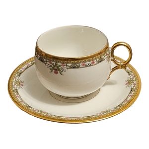 Antique Limoges P and P Teacup and Saucer
